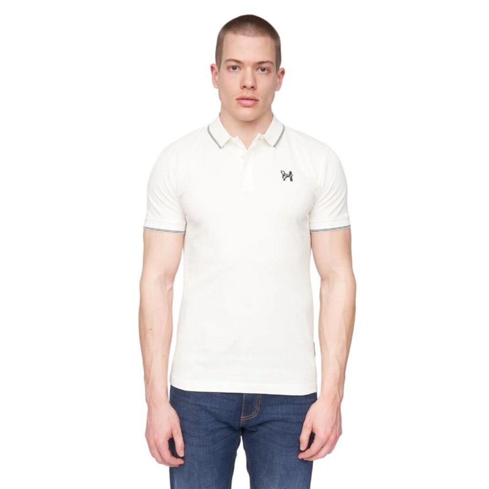 Henleys Mens Moorehen Polo Shirt / White